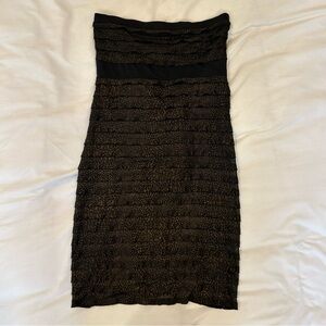 Cheetah Print Mini Strapless Dress